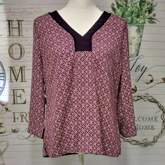 Anthropologie Tops - Skies Are Blue Anthropologie Plum/Pink Tunic